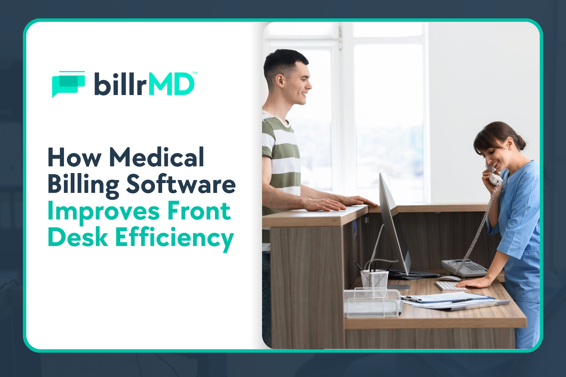 A staff member enjoys smooth workflows with the help of a reliable medical billing software solution