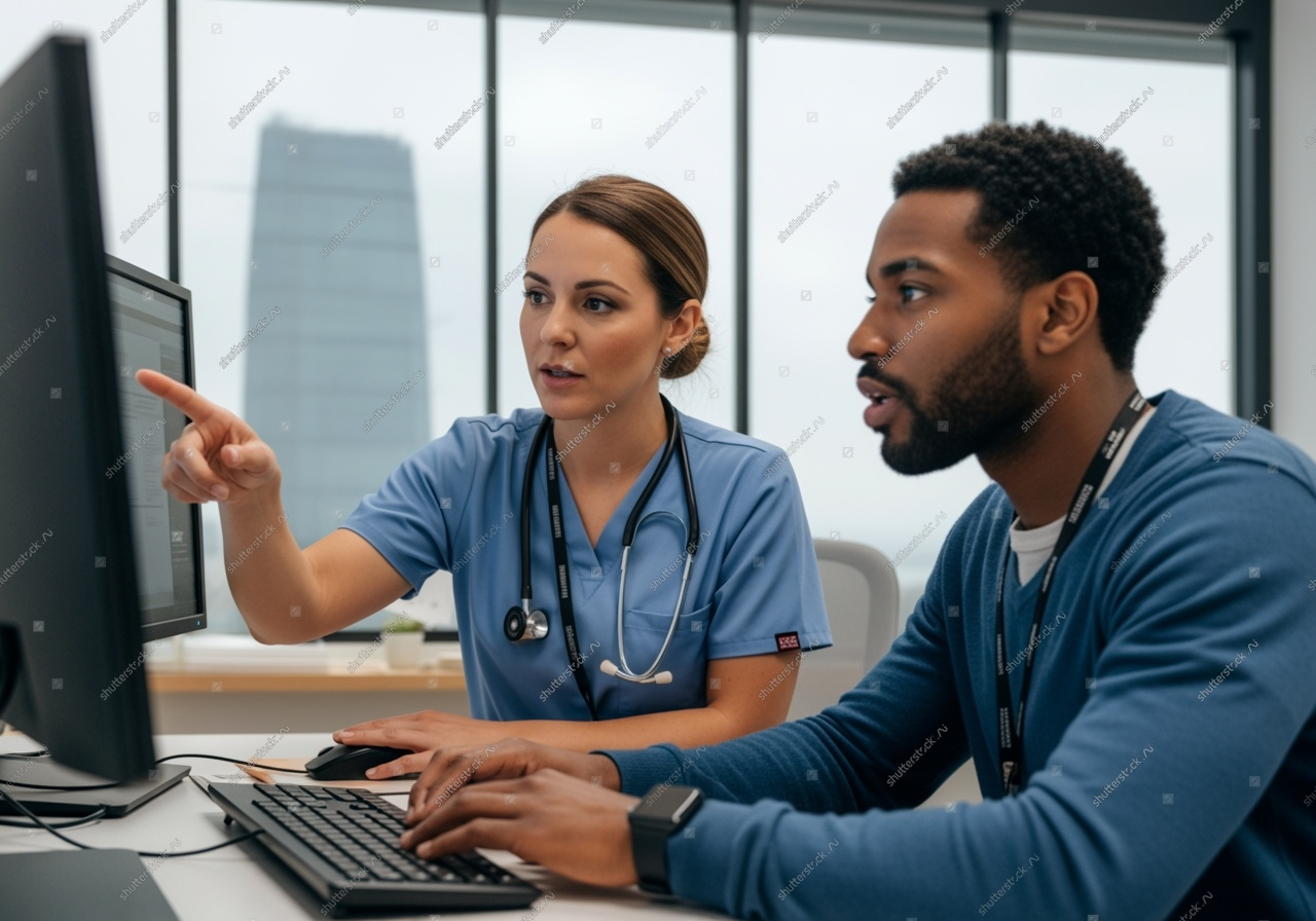 A healthcare provider confidently transitioning from AltaPoint to billrMD, guided by a support specialist