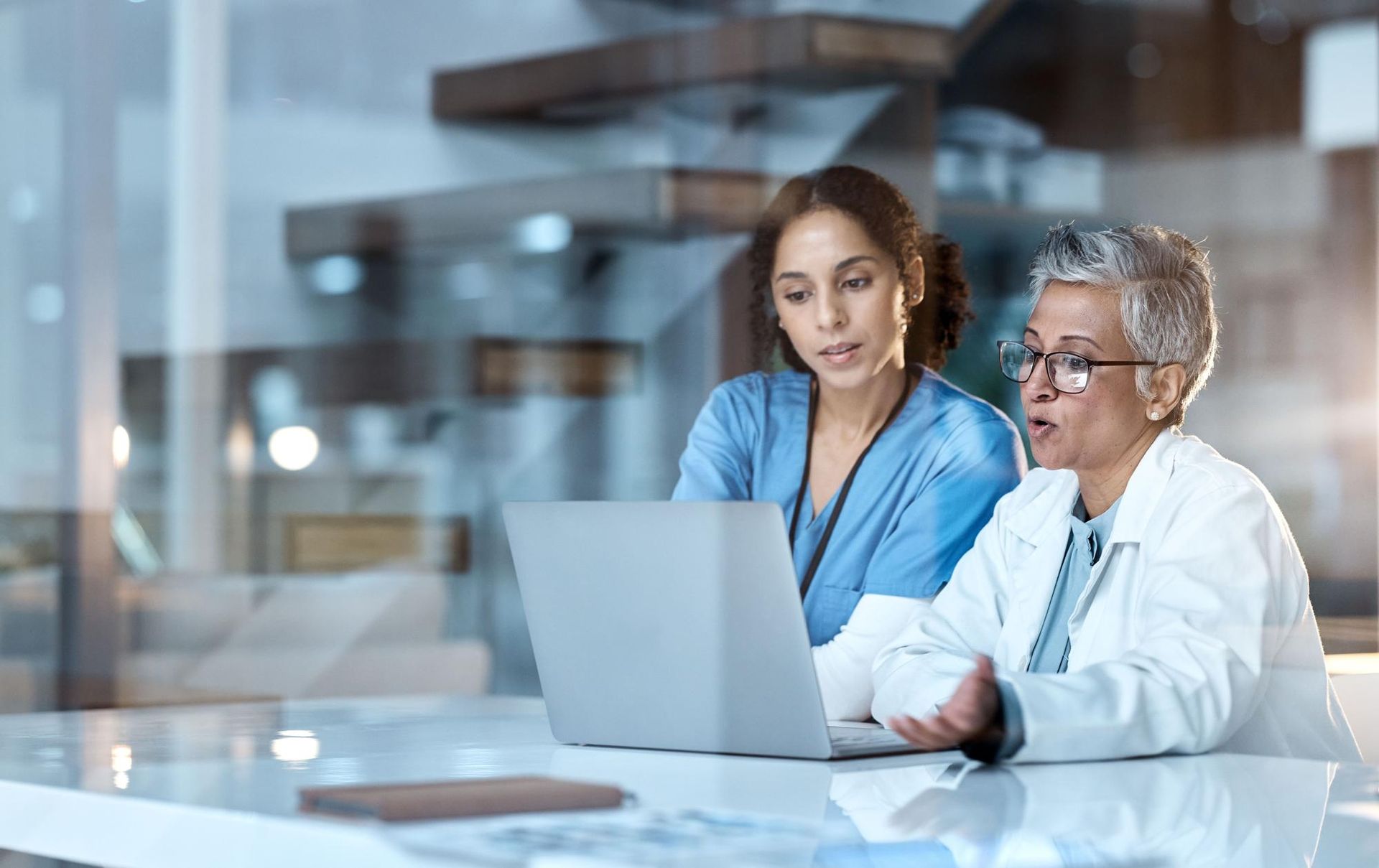 A healthcare provider confidently transitioning from AltaPoint to billrMD, guided by a support specialist