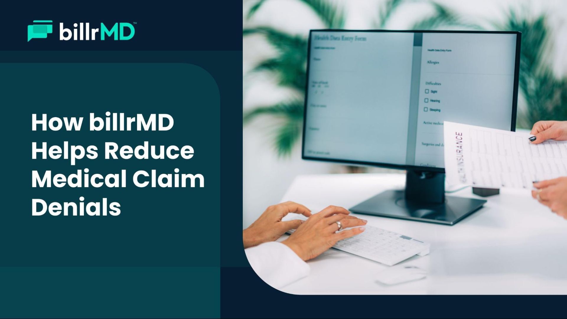 A medical biller using billrMD’s medical billing software to track claim denials and monitor billing