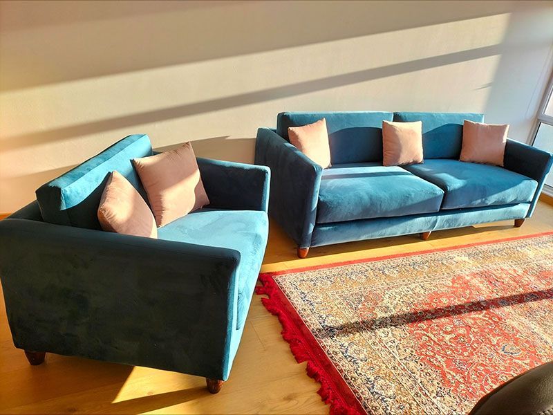 Sala renovada por TAPICERÍA E INNOVACIÓN GARRIDO