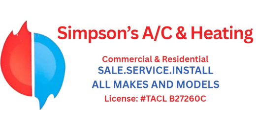 Simpsons Air Conditioning & Heating, Refrigeration Specialist logo