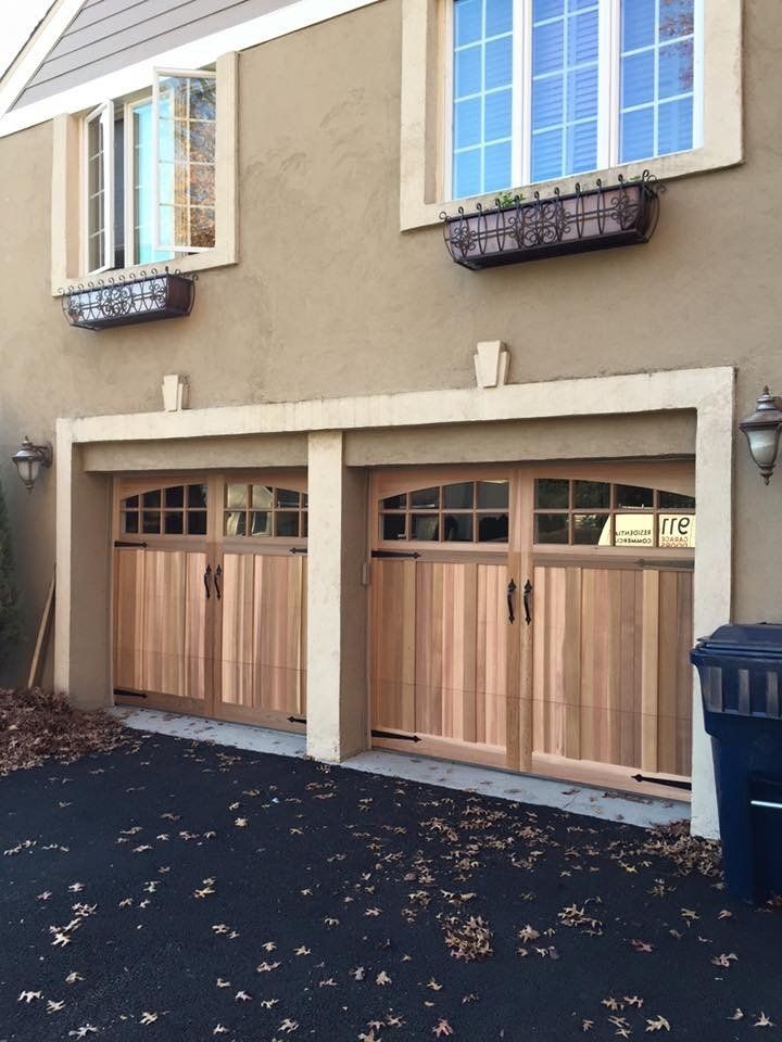 Garage Doors Featuring Stained Surface