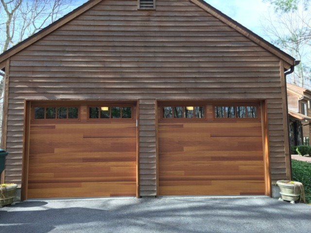 Natural Wooden Garage Doors