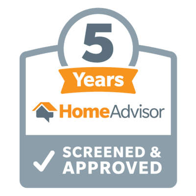5 Years Home Advisor Screened and Approved, graphic
