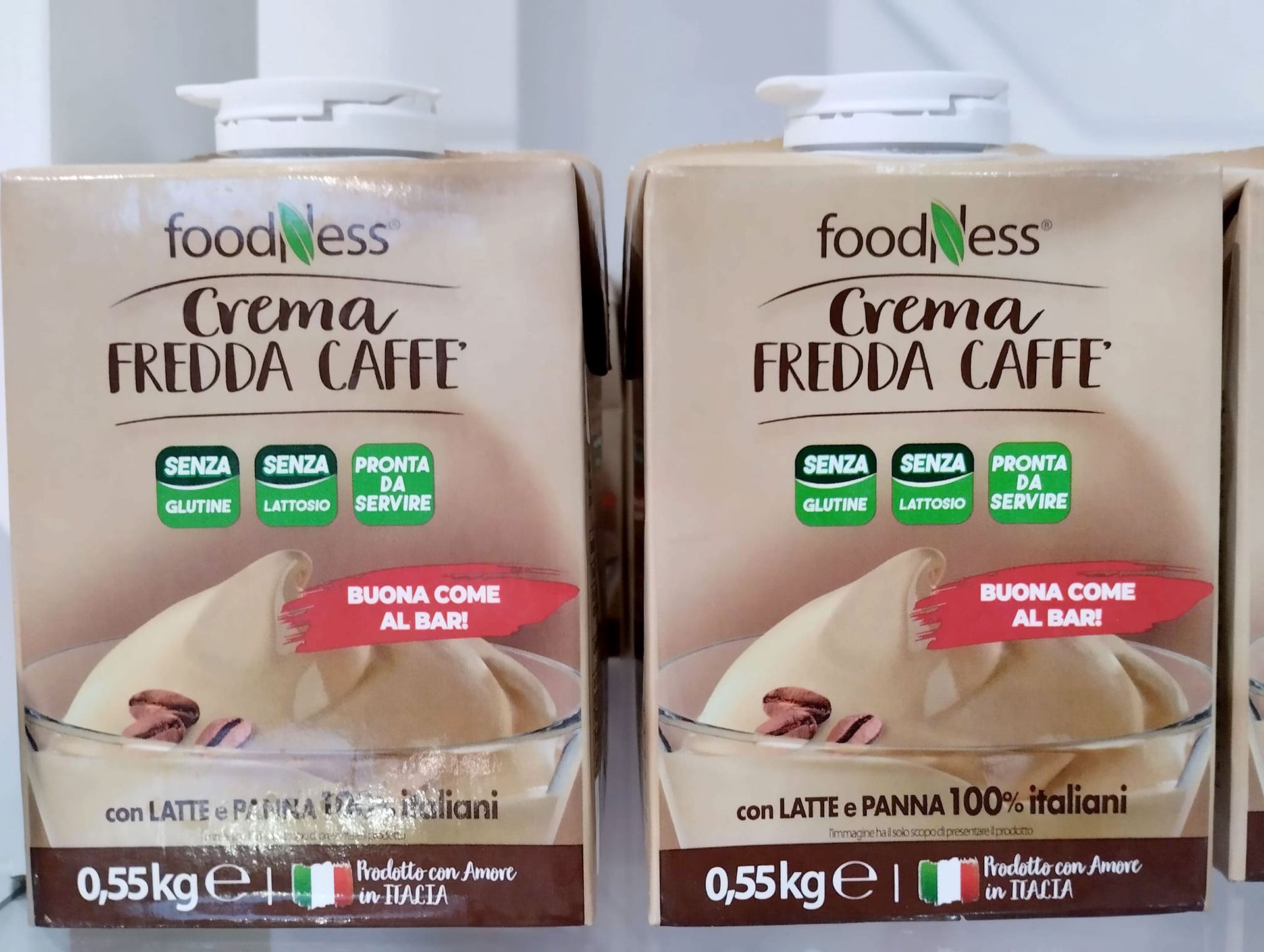 crema caffè senza lattosio