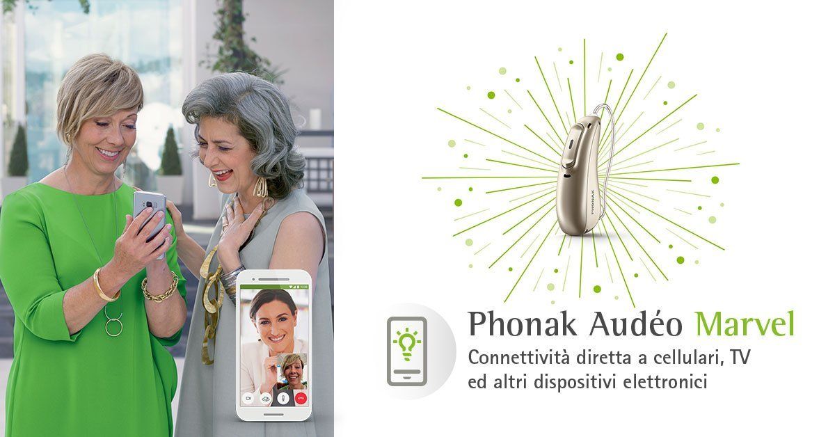 presentazione delle funzionalità wireless dell'apparecchio acustico