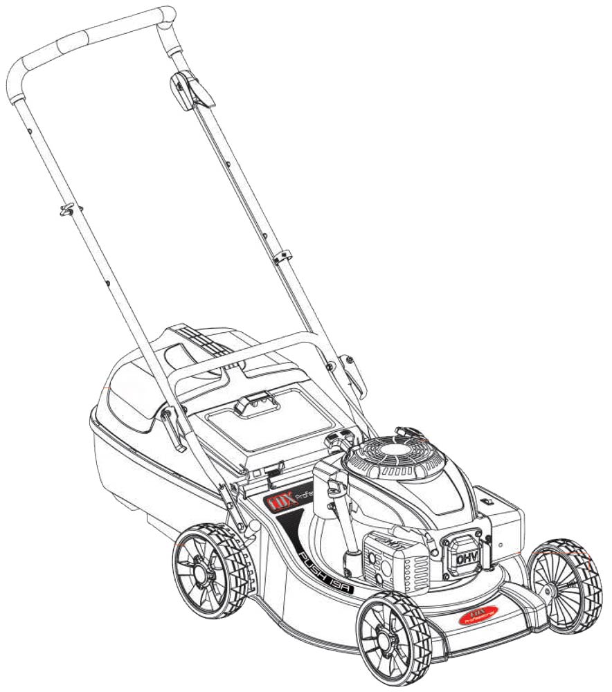 Cox Push Mower Outline — Coffs Chainsaw and Mower in Coffs Harbour, NSW