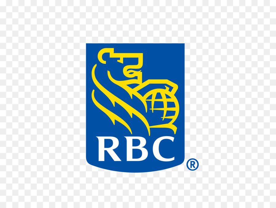 The rbc logo is blue and yellow and has a lion on it.