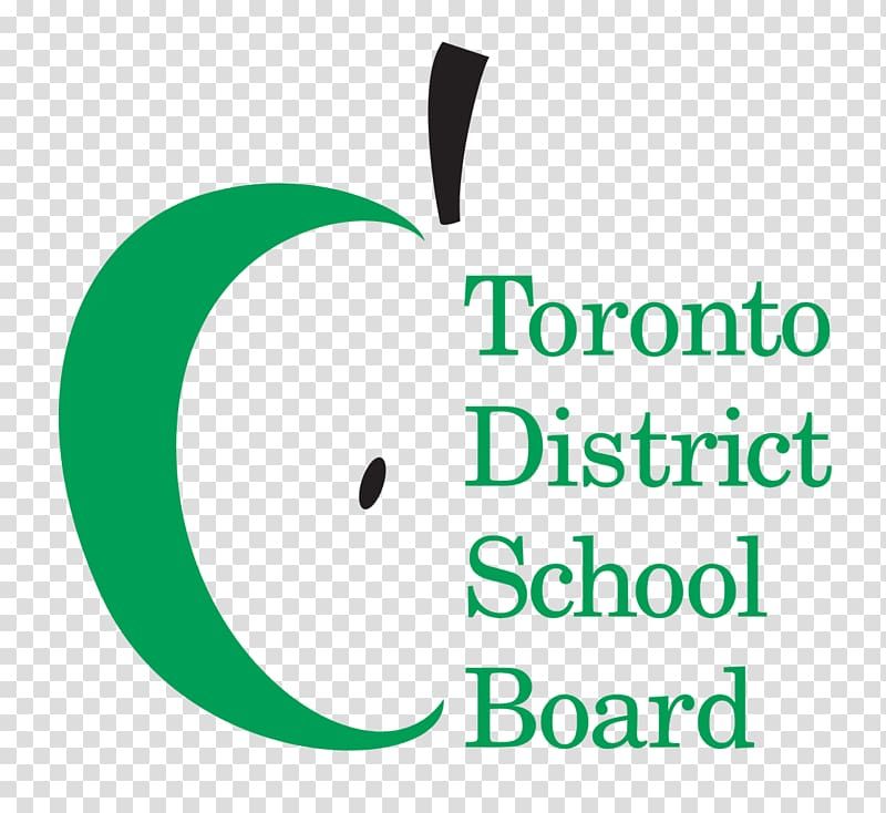 The logo for the toronto district school board is a green apple.