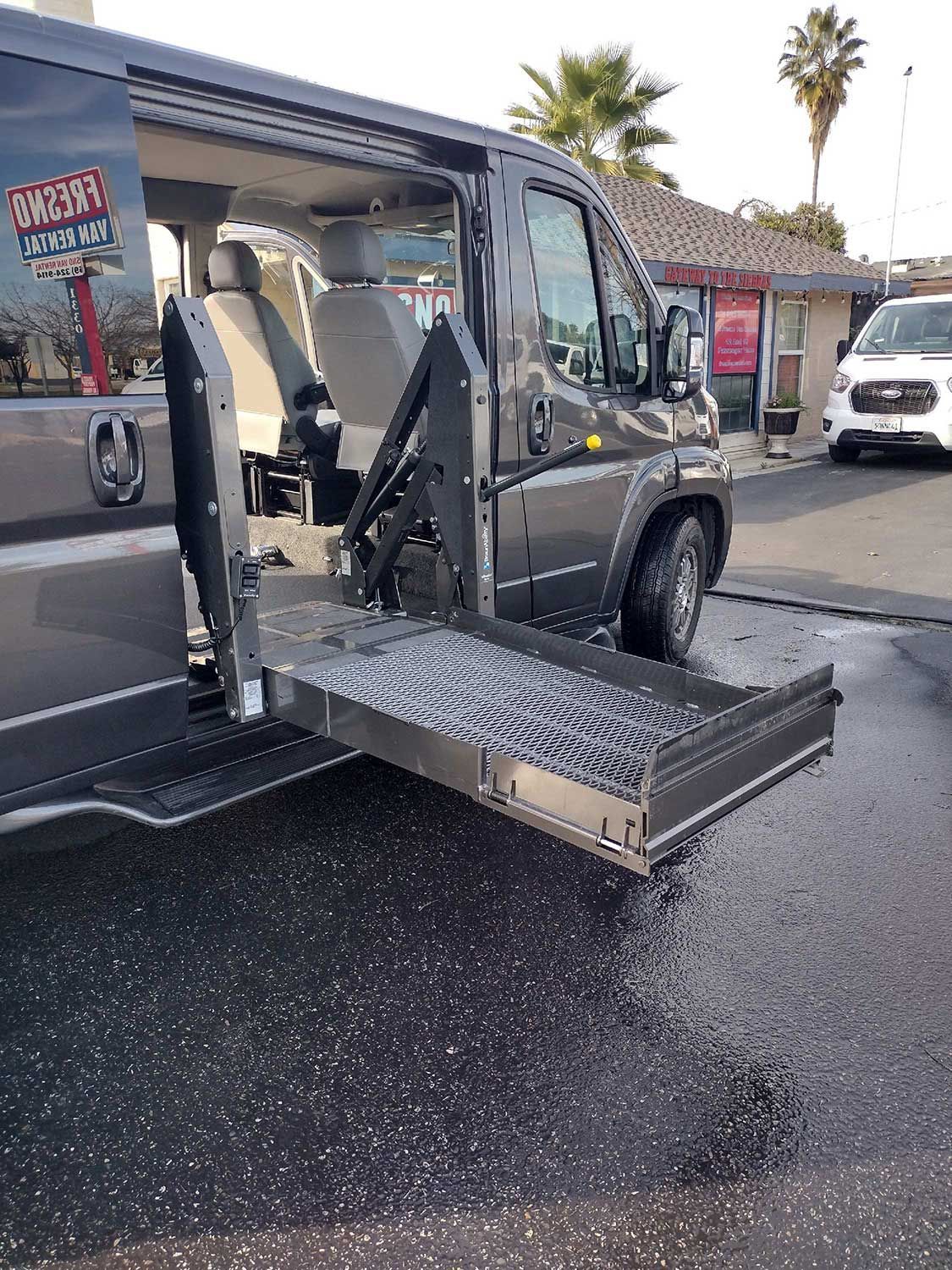 Installed Ramp on Van — Clovis, CA — Fresno Van Rental