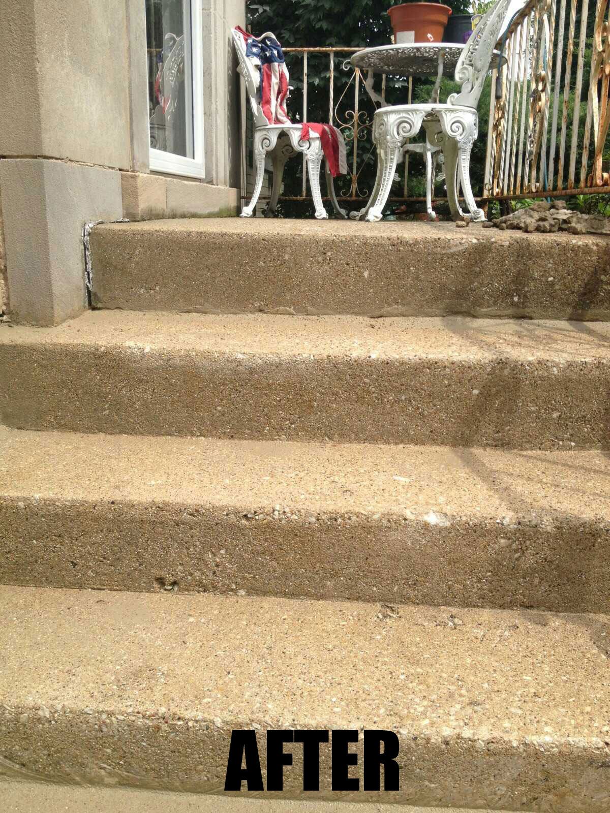 After concrete lifting