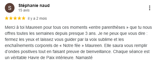 Une critique de caroline bastide est écrite en français.