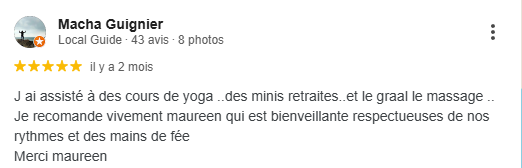 Une critique de caroline bastide est écrite en français.
