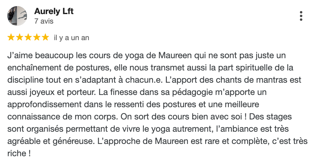 Une capture d'écran d'une critique Facebook en français.