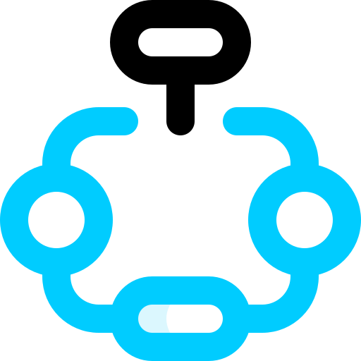 A blue and black icon of an envelope with a dollar sign on it.