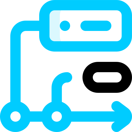 A computer monitor with a megaphone icon on it.