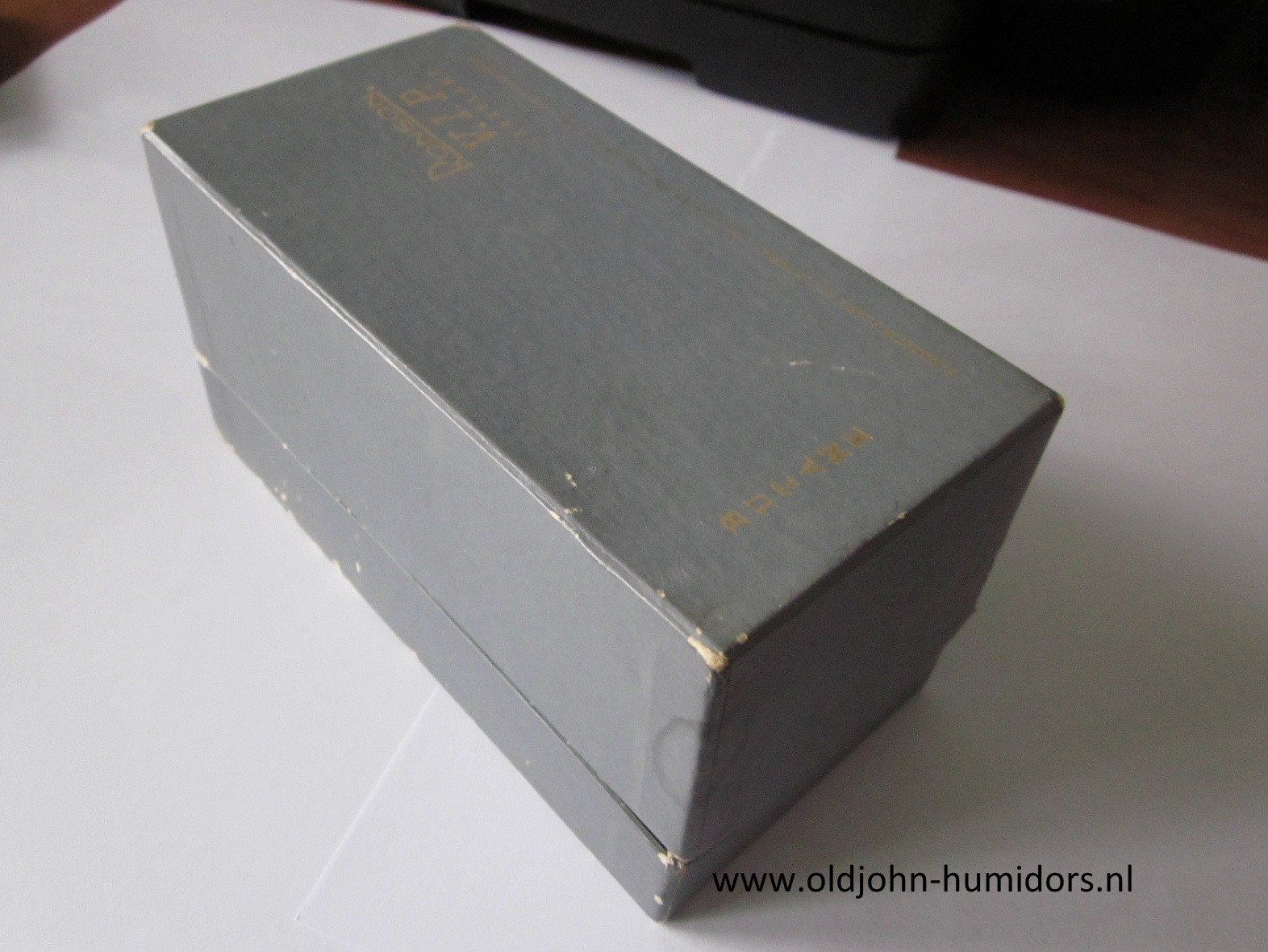 4166 Vintage Ronson Varaflame  bureau / tafel aansteker V.I.P. met Inkt blotter - leer   jaren 60 NOG NIEUW IN DOOS   verkoop via oldjohn-humidors.nl