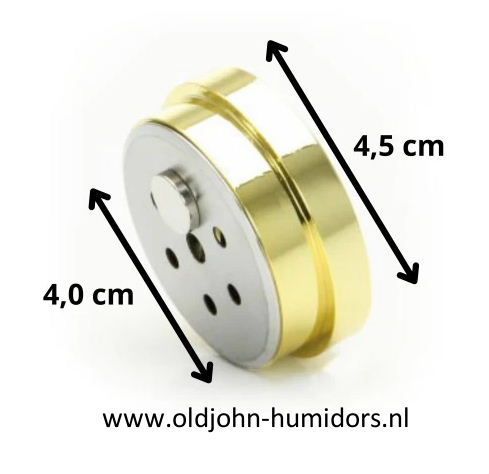 Adorini  Humidor Haarhygrometer gold opbouw of inbouw