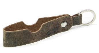 Adorini Cigar and pipe rest key ring leather brown via oldjohn-humidors