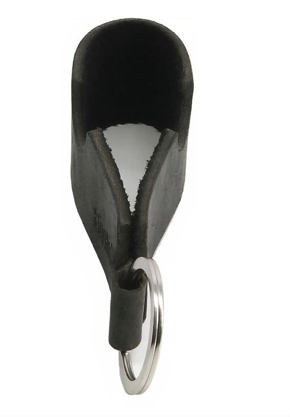 Adorini Cigar and pipe rest key ring leather black via oldjohn-humidors