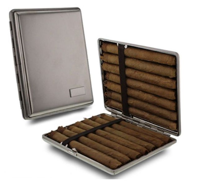 Silvermatch Sigarenaansteker met Single Blue Jetflame