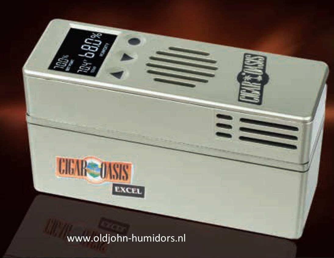 BV31: WLAN Wifi Cigar Oasis Excel 3.0  Wireless Elektronisch bevochtigingssysteem. verkoop via oldjohn-humidors.nl