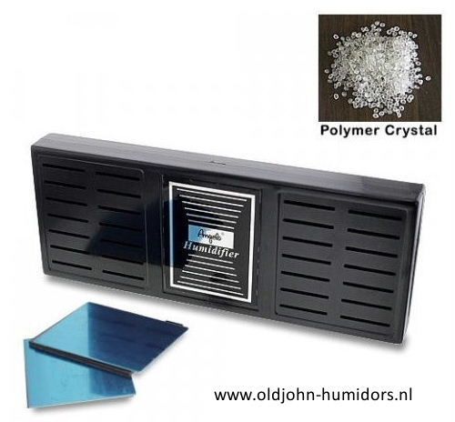 bv4 Angelo acrylpolymeer bevochtiger groot rechthoekig magneetbevestiging, verkoop via oldjohn-humidors.nl