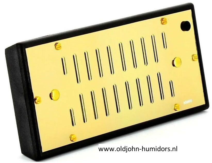 bv7 Adorini DeLuxe acrylpolymeer humidor bevochtiger met ventilatieroosters magneet bevestiging. verkoop via oldjohn-humidors.nl