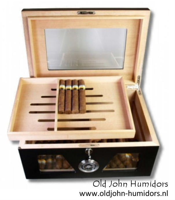 Old John humidor Black Wonderfull Art H02