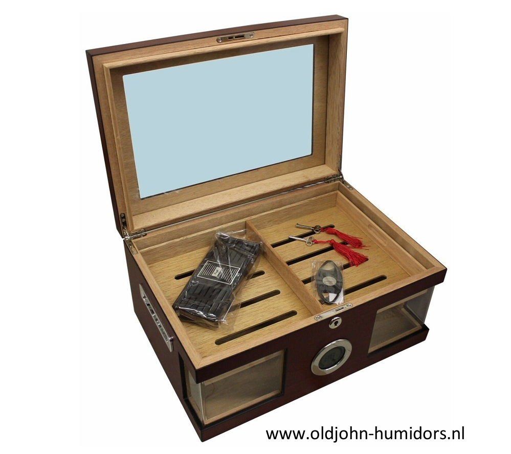 humidor Wood Wonderfull DIGITAAL glazen deksel