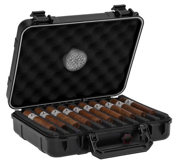H112 Xikar Travel Humidor | 20 sigaren | black