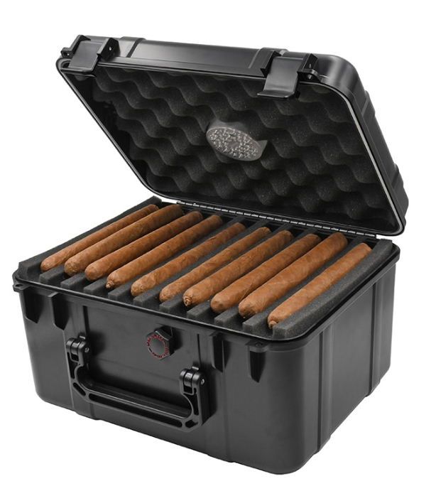 H113 Xikar Travel Humidor | 60 sigaren | black