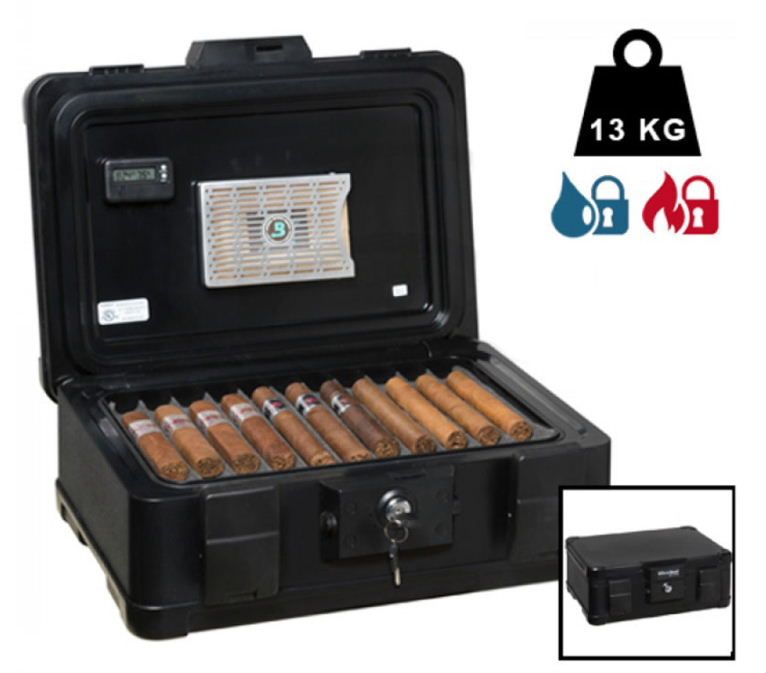H114 REISHUMIDOR FIREKING 60 SIGAREN -Safe fire en water