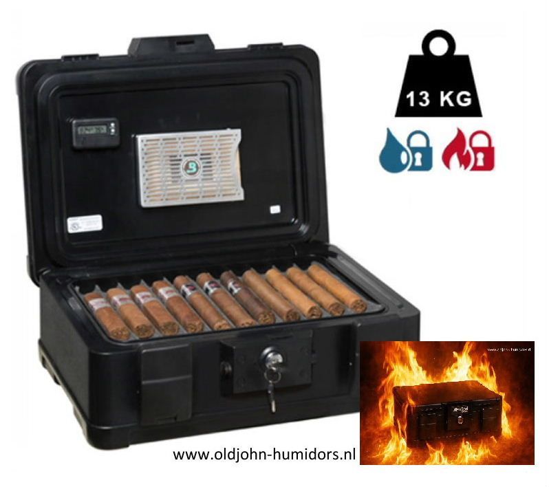 H114 REISHUMIDOR FIREKING 60 SIGAREN -Safe fire en water