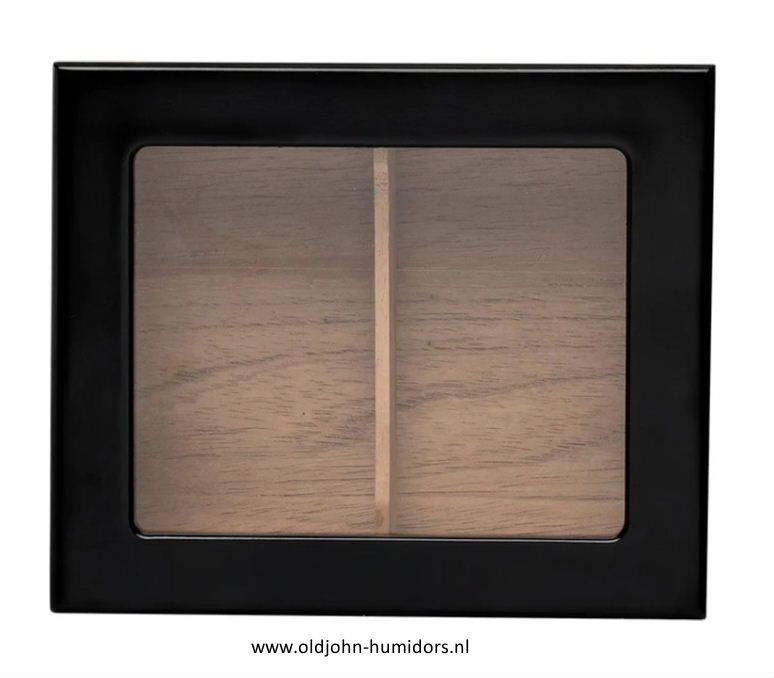 H123 Xikar Humidor Supreme - Capri Glasstop High Gloss - Black | Old John Humidors