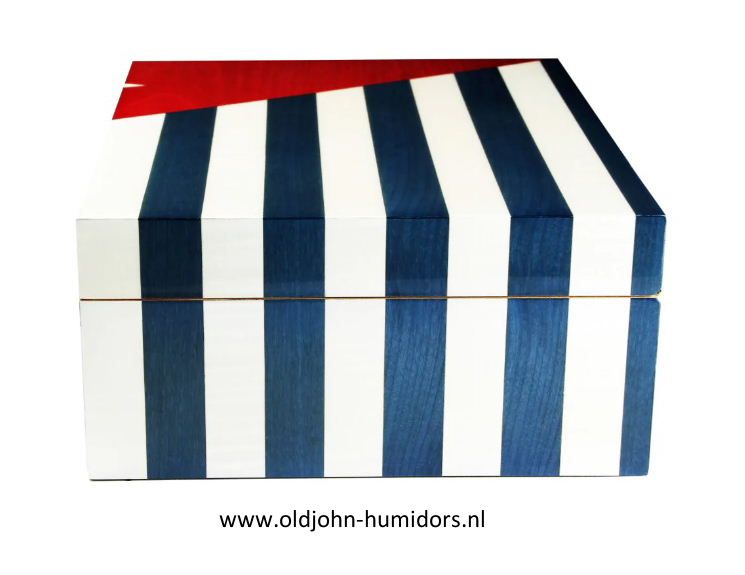H160 Humidor Adorini Cuba te Amo Medium DeLuxe met Cubaanse vlag - verkoop via www.oldjohn-humidors.nl