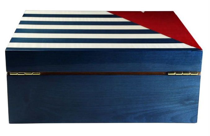 H160 Humidor Adorini Cuba te Amo Medium DeLuxe met Cubaanse vlag - verkoop via www.oldjohn-humidors.nl