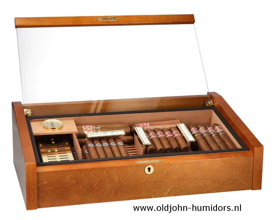 Humidor Adorini  Vega DeLuxe Makassar Mahonie