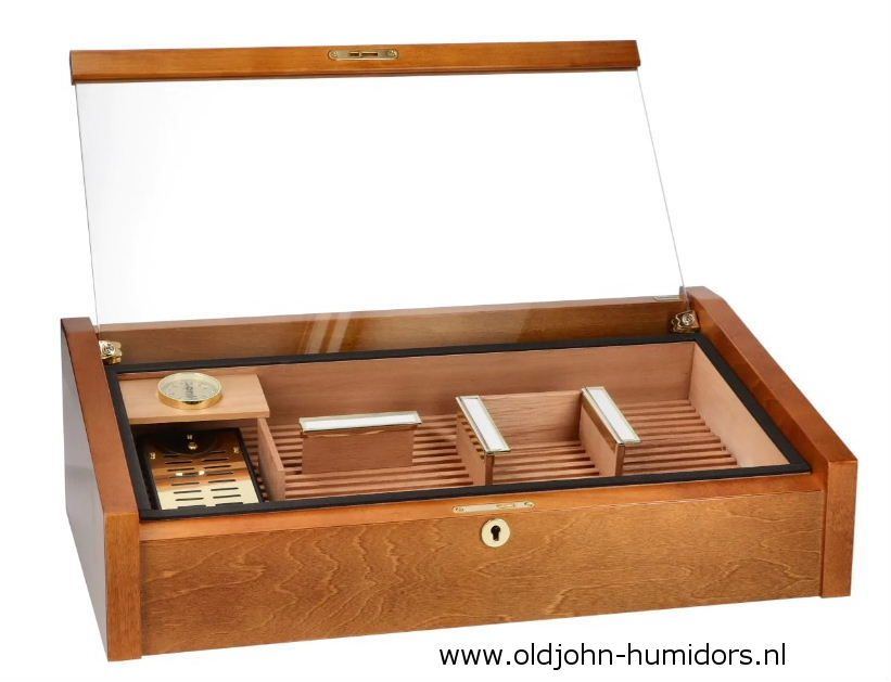 Humidor Adorini  Vega DeLuxe Makassar Mahonie