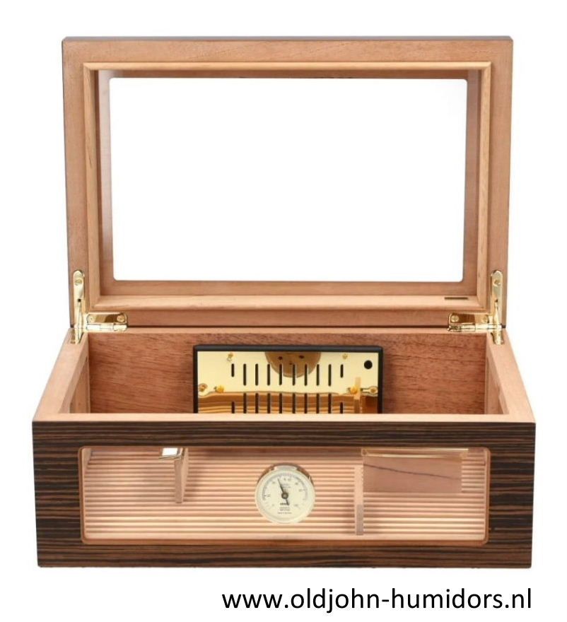 Humidor Adorini Treviso Grande DeLuxe Hoogwaardig ebbenhout fineer