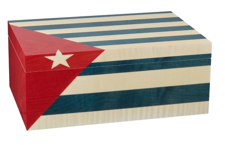 H177 Humidor Adorini Cuba te Amo Grande DeLuxe met Cubaanse vlag - 150 sigaren - verkoop via www.oldjohn-humidors.nl