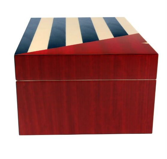 H177 Humidor Adorini Cuba te Amo Grande DeLuxe met Cubaanse vlag - 150 sigaren - verkoop via www.oldjohn-humidors.nl