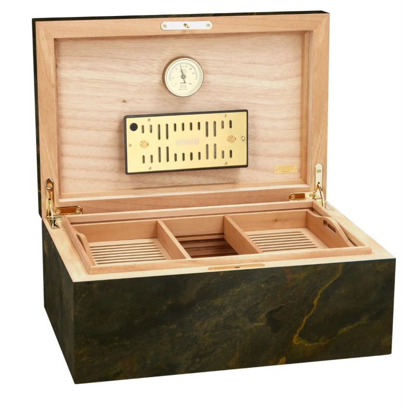 H179 Humidor Adorini STONE Grande DeLuxe - van natuursteen - 150 sigaren - verkoop via www.oldjohn-humidors.nl