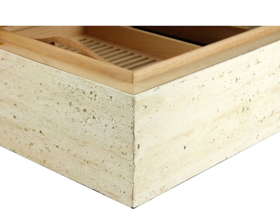 H180 Humidor Adorini CONCRETE Grande DeLuxe - van  beton- 150 sigaren - verkoop via www.oldjohn-humidors.nl