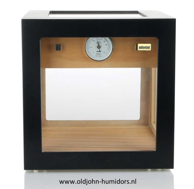 Humidor Kabinet Adorini Cube DeLuxe Meervoudige zwarte lak