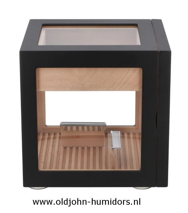 Humidor Kabinet Adorini Cube DeLuxe Meervoudige zwarte lak