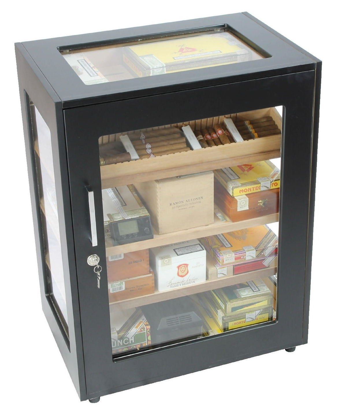 humidor kabinet kast Adorini Salina Ebony  ebbehout fineer