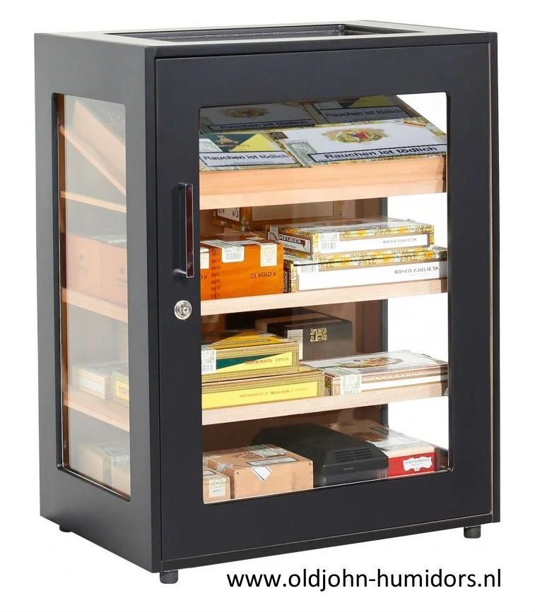 humidor kabinet kast Adorini Salina Ebony  ebbehout fineer
