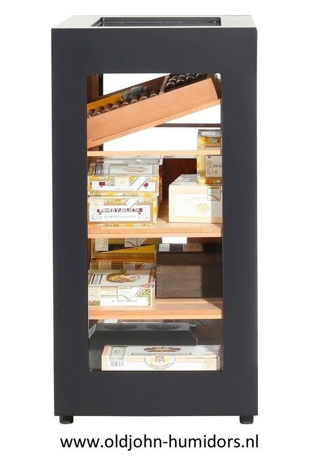 humidor kabinet kast Adorini Salina Ebony  ebbehout fineer